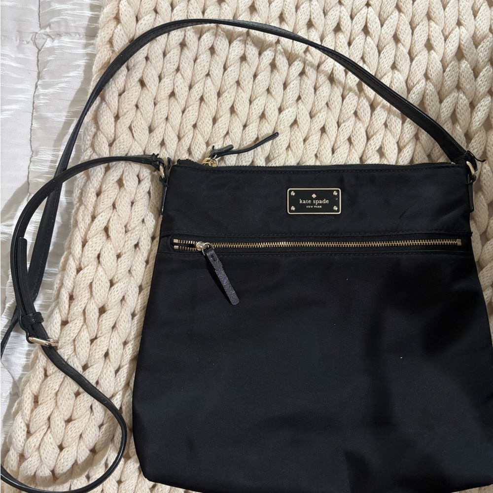 Kate Spade Black Nylon Crossbody Bag